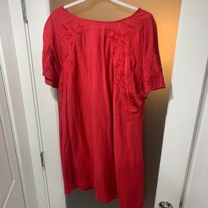 LOFT Cherry Red Business Casual Dress Size L